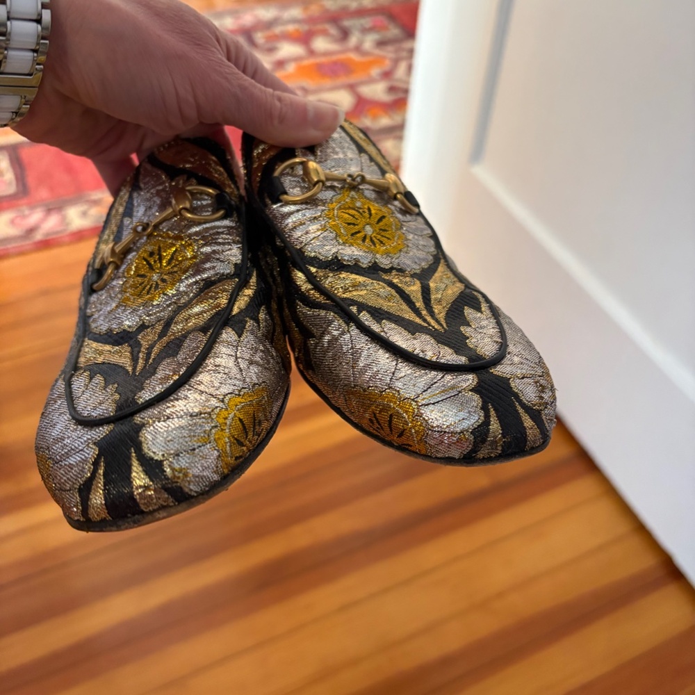 Gucci Princetown Horsebit Jacquard Mules US 7.5 EU 37.5 - Picture 5 of 7